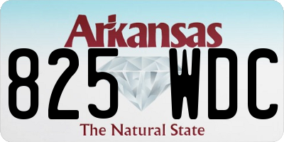 AR license plate 825WDC