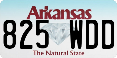 AR license plate 825WDD