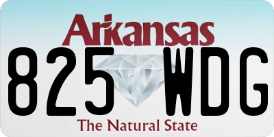 AR license plate 825WDG