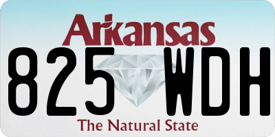 AR license plate 825WDH