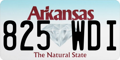 AR license plate 825WDI