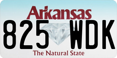 AR license plate 825WDK