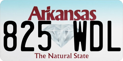 AR license plate 825WDL