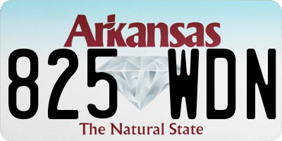 AR license plate 825WDN
