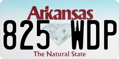 AR license plate 825WDP