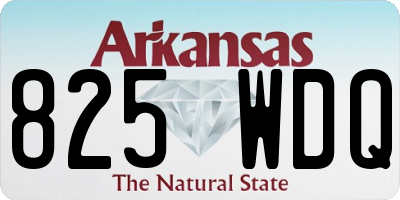 AR license plate 825WDQ