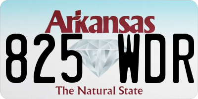 AR license plate 825WDR