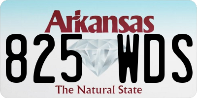 AR license plate 825WDS