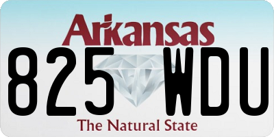 AR license plate 825WDU