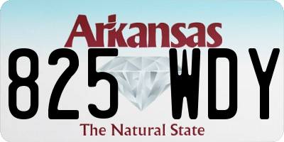 AR license plate 825WDY