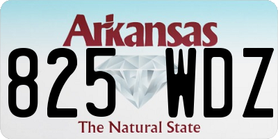 AR license plate 825WDZ