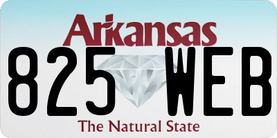 AR license plate 825WEB