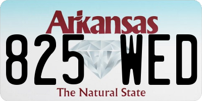 AR license plate 825WED