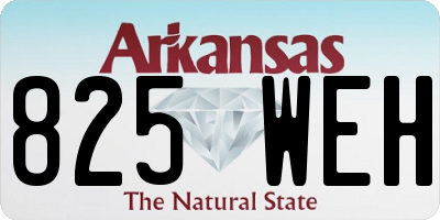 AR license plate 825WEH