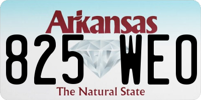AR license plate 825WEO