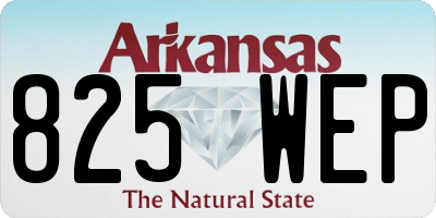 AR license plate 825WEP