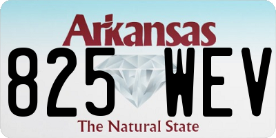 AR license plate 825WEV