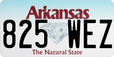 AR license plate 825WEZ