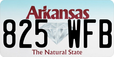 AR license plate 825WFB