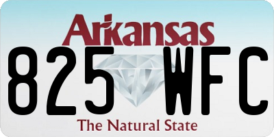 AR license plate 825WFC