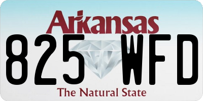 AR license plate 825WFD