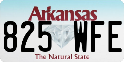 AR license plate 825WFE