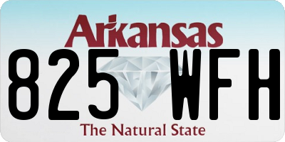 AR license plate 825WFH