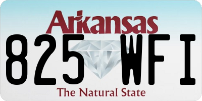 AR license plate 825WFI