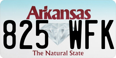 AR license plate 825WFK