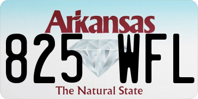 AR license plate 825WFL