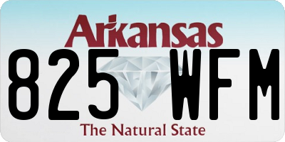 AR license plate 825WFM