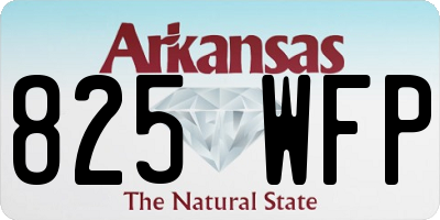 AR license plate 825WFP