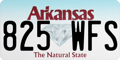 AR license plate 825WFS