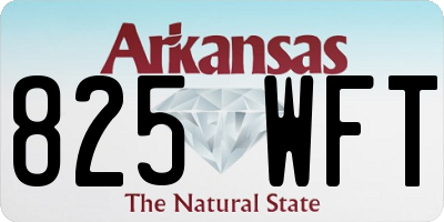 AR license plate 825WFT