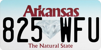 AR license plate 825WFU