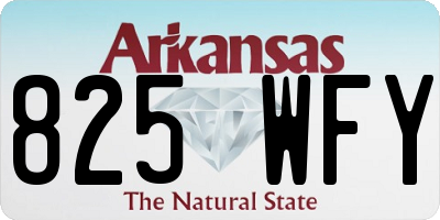 AR license plate 825WFY