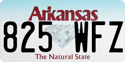 AR license plate 825WFZ