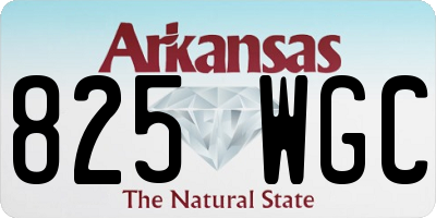 AR license plate 825WGC