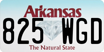 AR license plate 825WGD