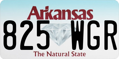 AR license plate 825WGR
