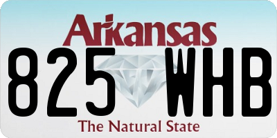 AR license plate 825WHB