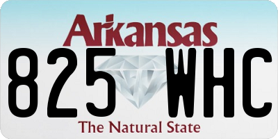 AR license plate 825WHC