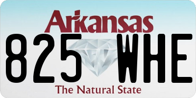 AR license plate 825WHE