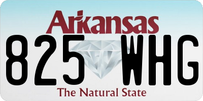 AR license plate 825WHG