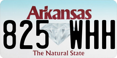 AR license plate 825WHH