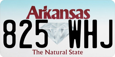 AR license plate 825WHJ