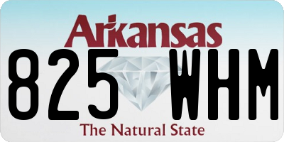AR license plate 825WHM