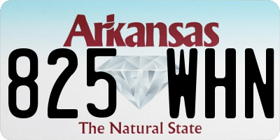 AR license plate 825WHN