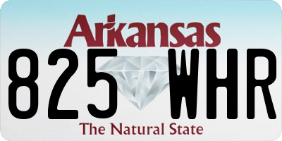 AR license plate 825WHR
