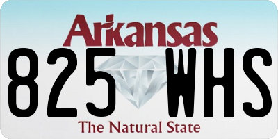 AR license plate 825WHS